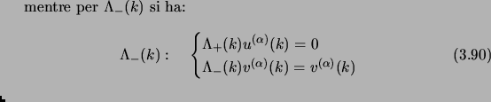 $\displaystyle \begin{equation}\Lambda_+(k):\quad \begin{cases}\Lambda_+(k)u^{(\...
...0\cr \Lambda_-(k) v^{(\alpha)}(k)=v^{(\alpha)}(k)\cr \end{cases} \end{equation}$